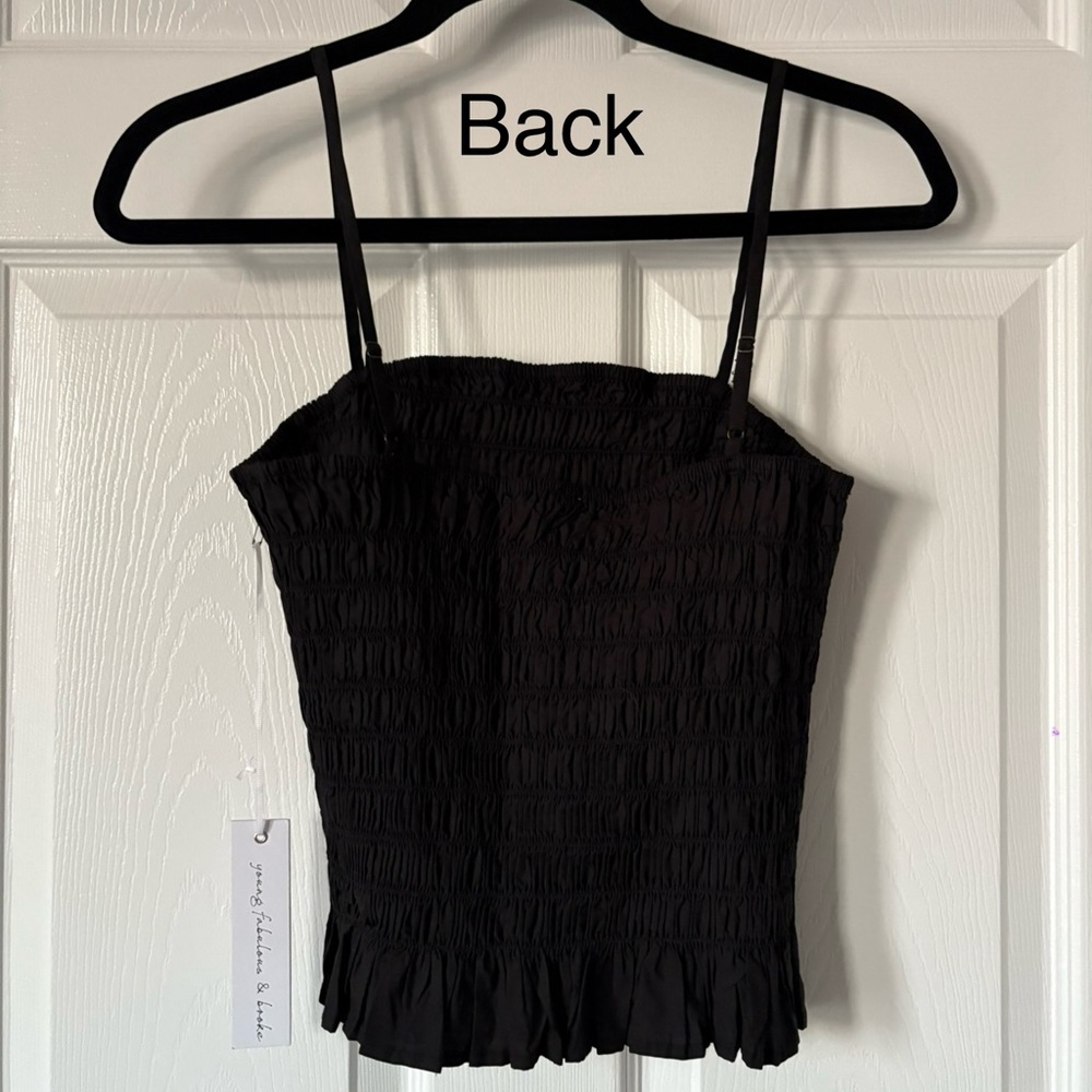 Smocked Ruffle Hem Cami Top - Picture 2 of 2